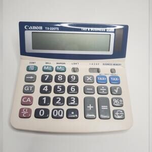 Canon TX-220TS Tax and Business 12Digit Calculator Tested